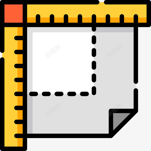 直尺平面12线颜色图标svg_新图网 https://ixintu.com 平面设计12 直尺 线颜色
