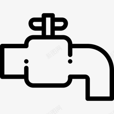 水龙头洗衣房6直列图标图标