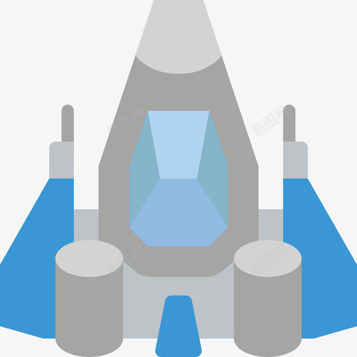 太空船47号太空船扁平图标svg_新图网 https://ixintu.com 47号太空船 太空船 扁平
