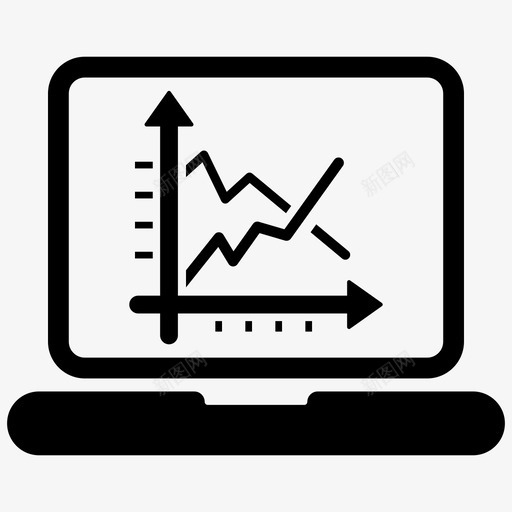 网络分析商业报告图表图标svg_新图网 https://ixintu.com 商业和金融 商业报告 图表 笔记本电脑 统计 网络分析 财务报告