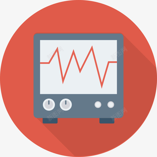 心电图医学50循环图标svg_新图网 https://ixintu.com 医学50 循环 心电图