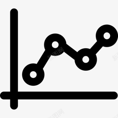 折线图杂项16线性图标图标