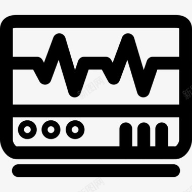 心电图医学44线性图标图标