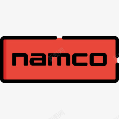 Namco视频游戏徽标2线性颜色图标图标