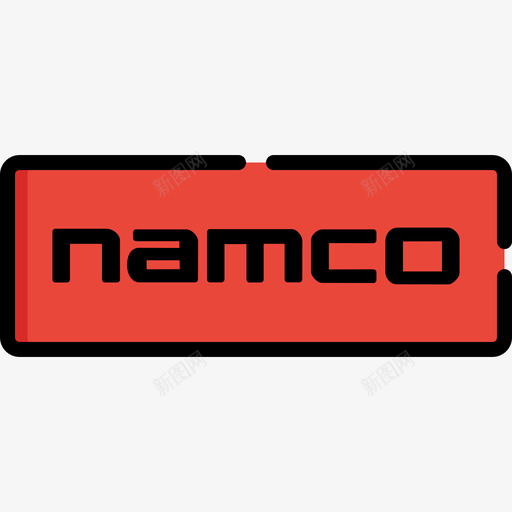 Namco视频游戏徽标2线性颜色图标svg_新图网 https://ixintu.com Namco 线性颜色 视频游戏徽标2
