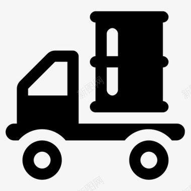 石油运输油罐车石油卡车图标图标