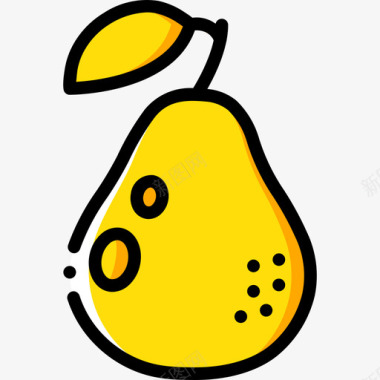 梨美食7黄色图标图标