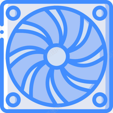 冷却器tech7蓝色图标图标