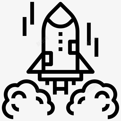 太空火箭火箭发射图标svg_新图网 https://ixintu.com 启动 太空 火箭 火箭发射 运输 遗传学和生物工程
