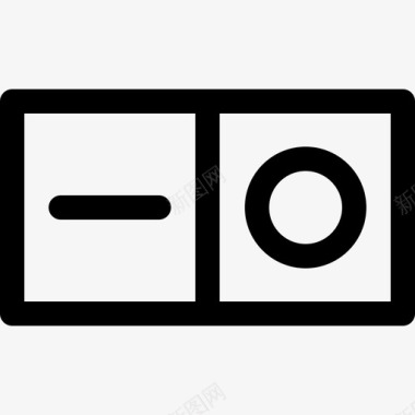 开关机器人9线性图标图标