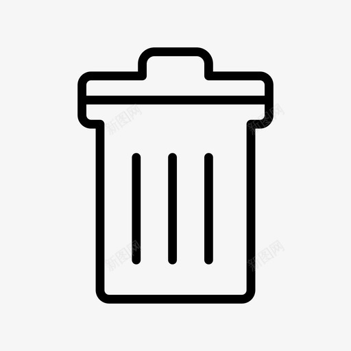 垃圾桶篮子桶图标svg_新图网 https://ixintu.com 删除 垃圾桶 垃圾箱 有用的图标 桶 篮子