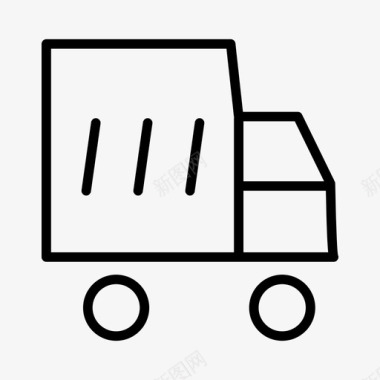 卡车汽车送货车图标图标