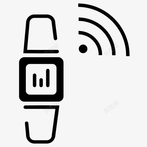 智能手表通讯设备时间图标svg_新图网 https://ixintu.com 手表 时间 智能手表 通讯设备 通讯设备黑色填充