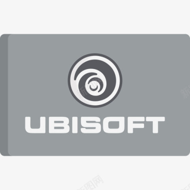 Ubisoft视频游戏徽标扁平图标图标