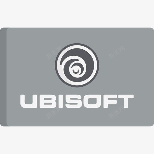 Ubisoft视频游戏徽标扁平图标svg_新图网 https://ixintu.com Ubisoft 扁平 视频游戏徽标