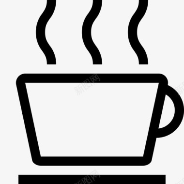 咖啡休息茶图标图标