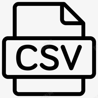 csv文件数据格式图标图标