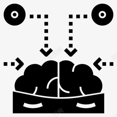 刺激吸收感知图标图标