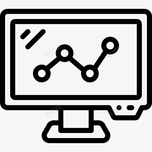 监视器办公设备5线性图标svg_新图网 https://ixintu.com 办公设备5 监视器 线性