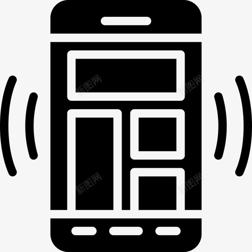 智能手机用户界面mobile4固态图标svg_新图网 https://ixintu.com 固态 智能手机 用户界面mobile4
