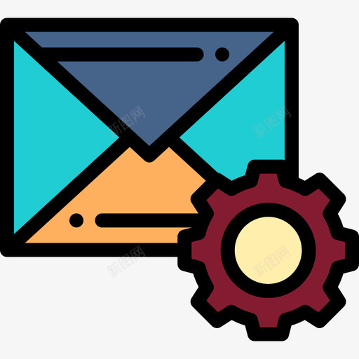 电子邮件技术支持15线性颜色图标svg_新图网 https://ixintu.com 技术支持15 电子邮件 线性颜色