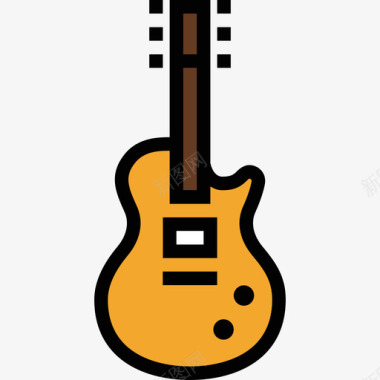 电吉他杂项5线颜色图标图标