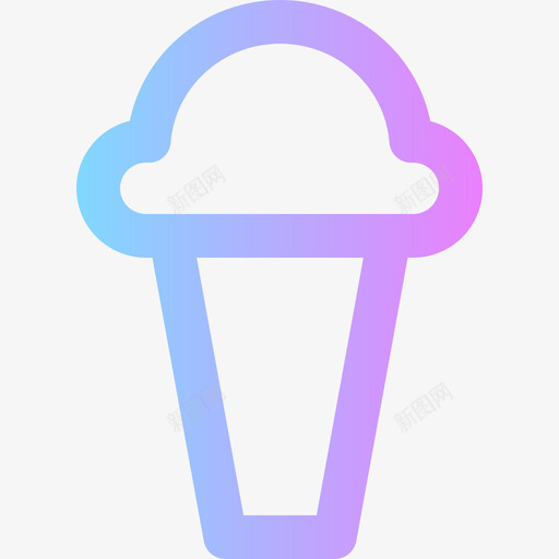 冰淇淋食物48梯度图标svg_新图网 https://ixintu.com 冰淇淋 梯度 食物48