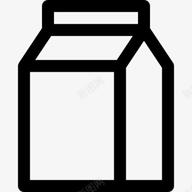 牛奶饮料4线性图标图标