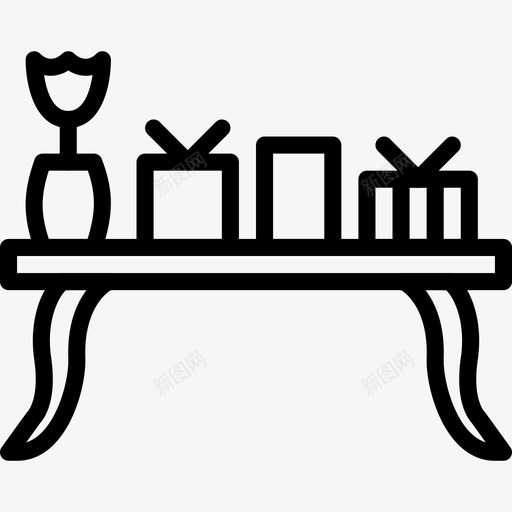 咖啡桌家具家用图标svg_新图网 https://ixintu.com 咖啡桌 家具 家用 直列式