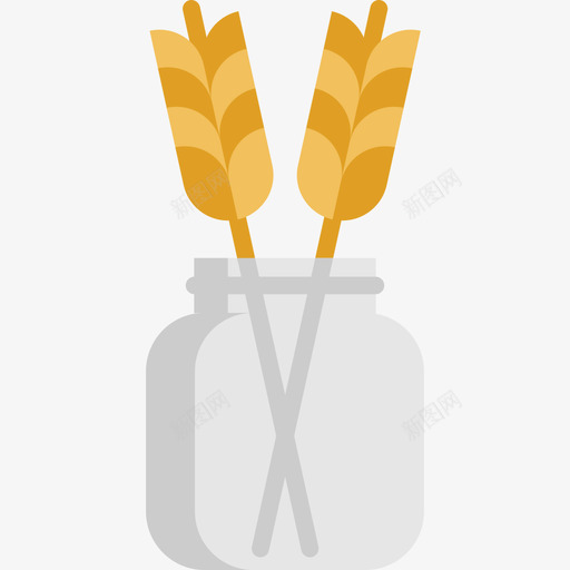 小麦感恩节18平坦图标svg_新图网 https://ixintu.com 小麦 平坦 感恩节18