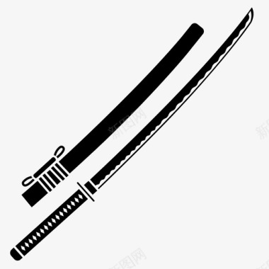 武士刀日本武士剑图标图标