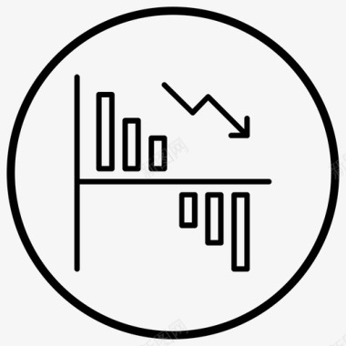 分析图表损失图标图标