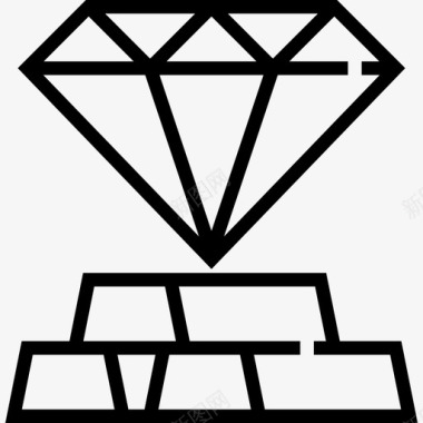 钻石阿拉伯联合酋长国2直线图标图标