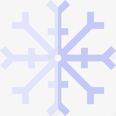 雪花冬季14平坦图标图标