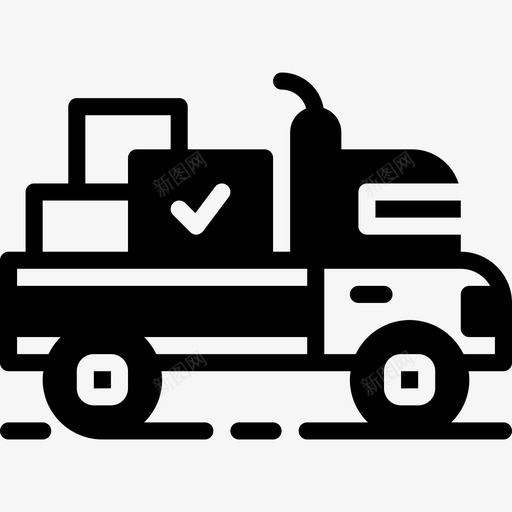送货车购物61实心图标svg_新图网 https://ixintu.com 实心 购物61 送货车