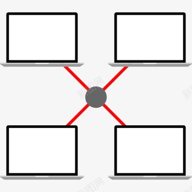 笔记本电脑网络10扁平图标图标