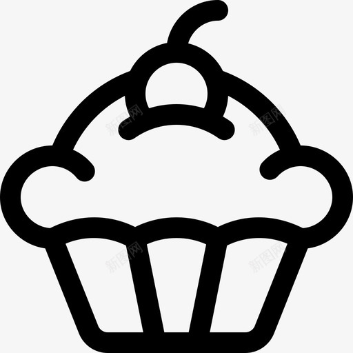 纸杯蛋糕嘉年华7直系图标svg_新图网 https://ixintu.com 嘉年华7 直系 纸杯蛋糕