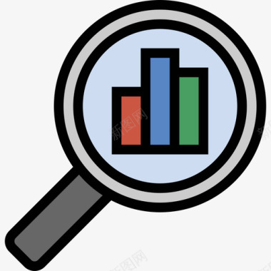 分析搜索引擎优化营销商业金融图标图标