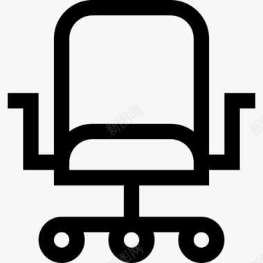 办公椅家具17直线型图标图标