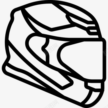 头盔极限运动4直线型图标图标