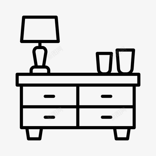家具家居内饰图标svg_新图网 https://ixintu.com 内饰 客厅 家具 家居