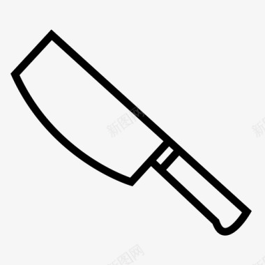 刀面包刀奶酪刀图标图标