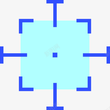 目标网络安全线性颜色图标图标