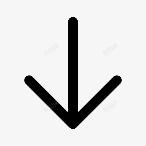 向下箭头方向移动图标svg_新图网 https://ixintu.com 向下箭头 导航 方向 移动 箭头符号