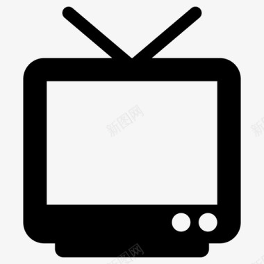 电视显示器娱乐图标图标