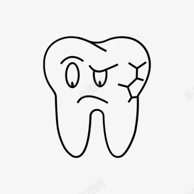 牙痛牙齿护理牙齿卫生图标图标