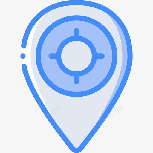 地理位置4蓝色图标svg_新图网 https://ixintu.com 地理位置4 蓝色