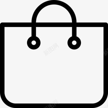 购物袋基本图标3线性图标