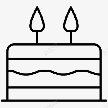 生日蛋糕甜甜的图标图标