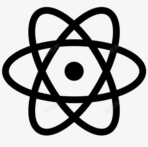 原子能量核图标svg_新图网 https://ixintu.com 原子 核 符号 能量 辐射